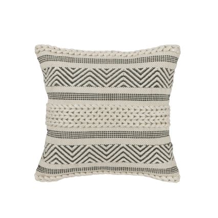 Eglo 420304 - Dekorativna blazina MELUT 45x45 cm kremna/črna