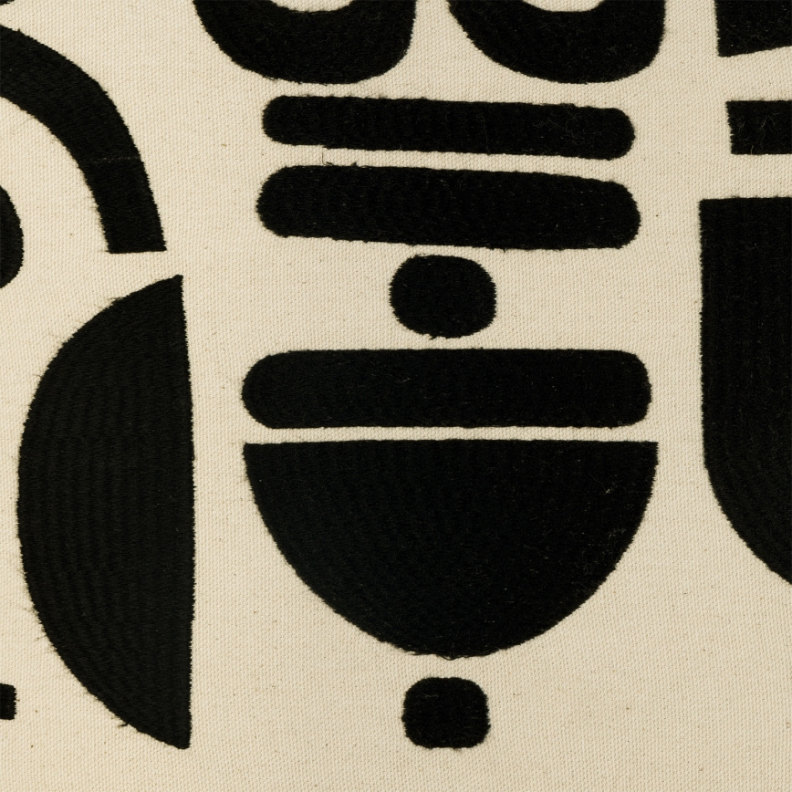 Eglo 420307 - Dekorativna blazina CHEVERY 45x45 cm kremna/črna