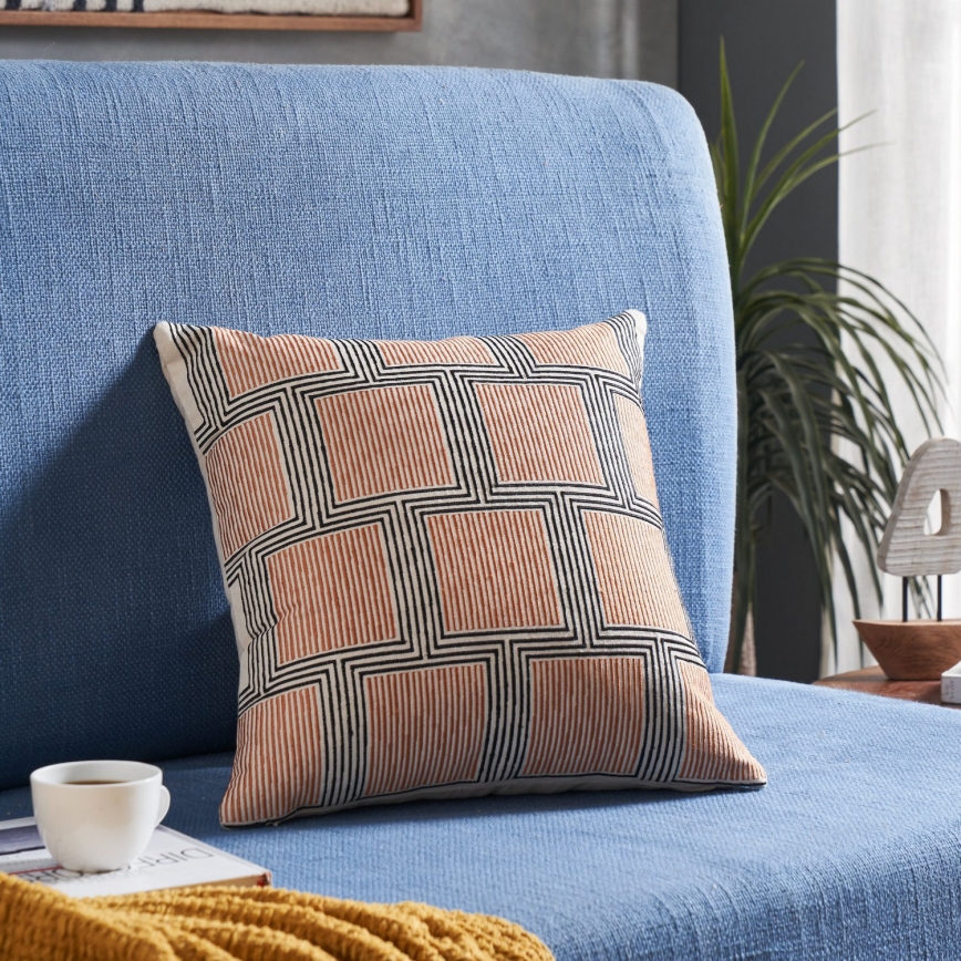 Eglo 420308 - Okrasna blazina CHEVERY 45x45 cm rjava