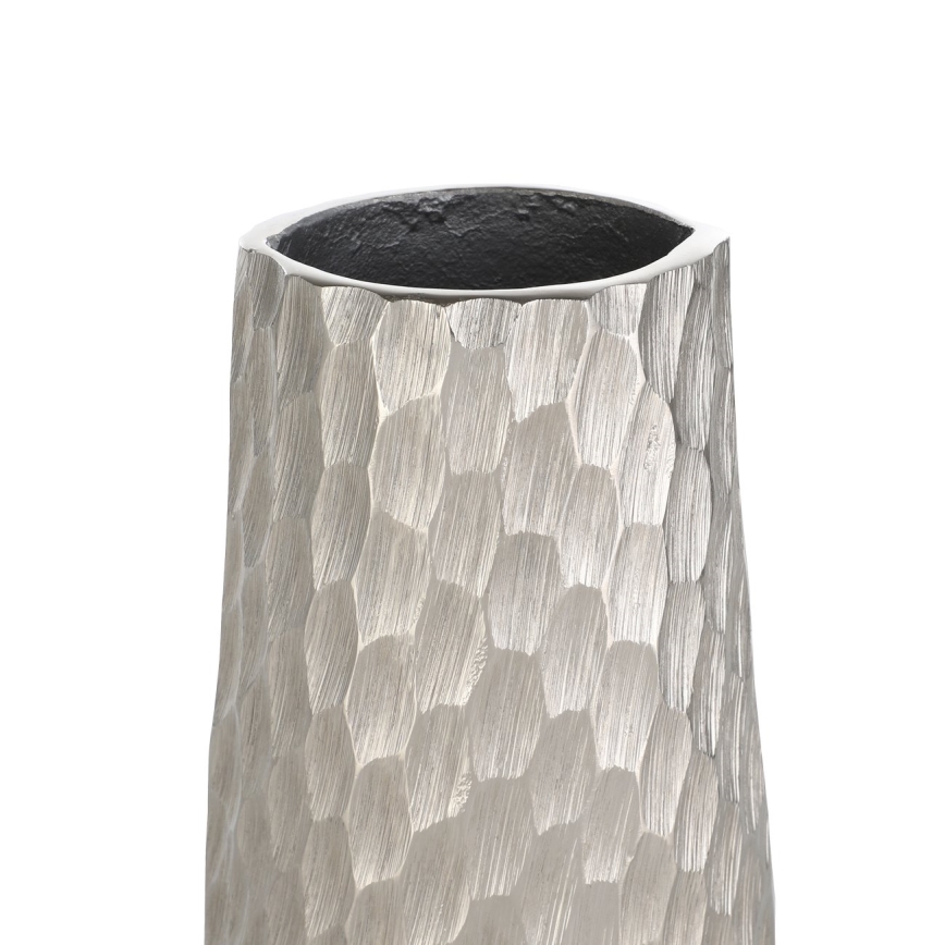 Eglo - Kovinska vaza 40,5x14 cm srebrna