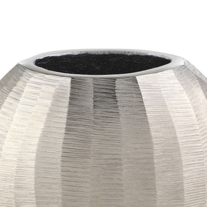 Eglo - Kovinska vaza 13x15 cm srebrna