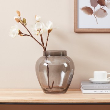 Eglo 421211 - Steklena vaza ASINDRO 23,5x22 cm črna/dimljena