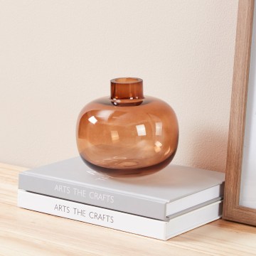 Eglo 421213 - Steklena vaza SIRANANA 11,8x13 cm rjava/dimna