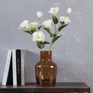 Eglo 421221 - Steklena vaza SIRANANA 22x14,5 cm rjava/dimna