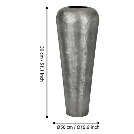 Eglo 421335 - Kovinska vaza MIYAZAKI 130x50 cm siva