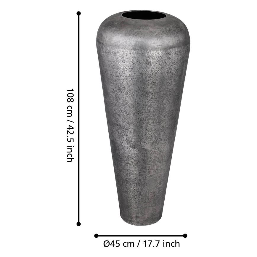 Eglo 421336 - Kovinska vaza MIYAZAKI 108x45 cm siva