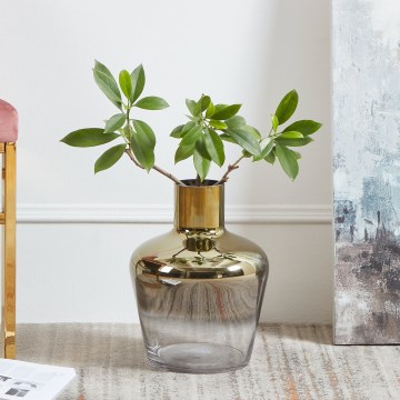 Eglo 421368 - Steklena vaza SAMUNTAI 32x25 cm zlata