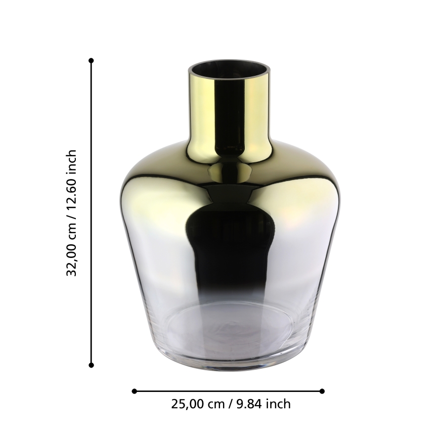 Eglo 421368 - Steklena vaza SAMUNTAI 32x25 cm zlata