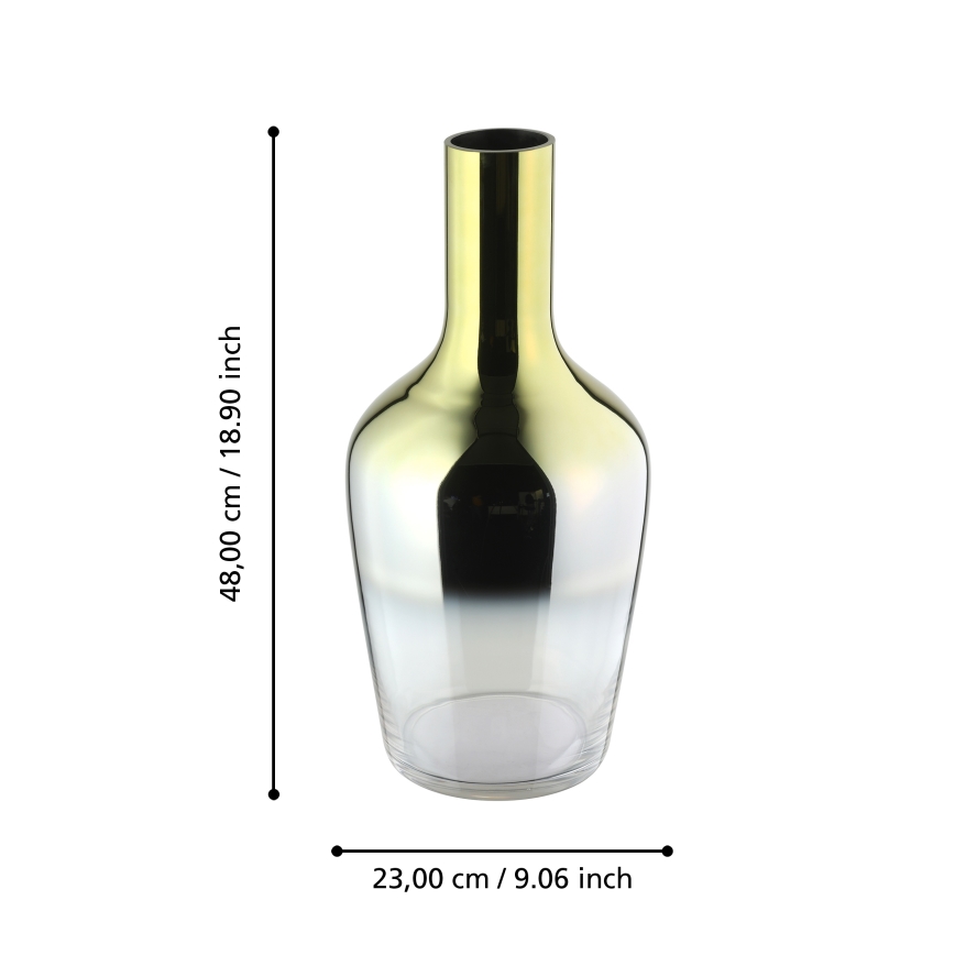 Eglo 421372 - Steklena vaza SAMUNTAI 48x23 cm zlata