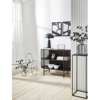 Eglo 421385 - Steklena vaza NABAS 24,5x21 cm črna/dimna