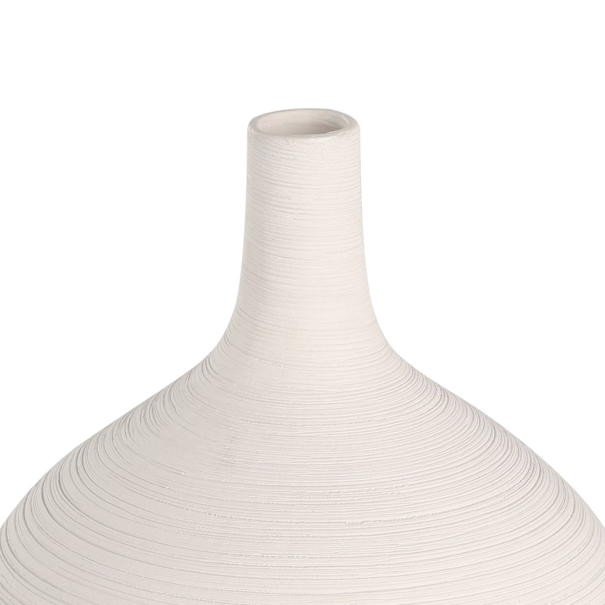 Eglo - Keramična vaza 22x16 cm bela/zlata