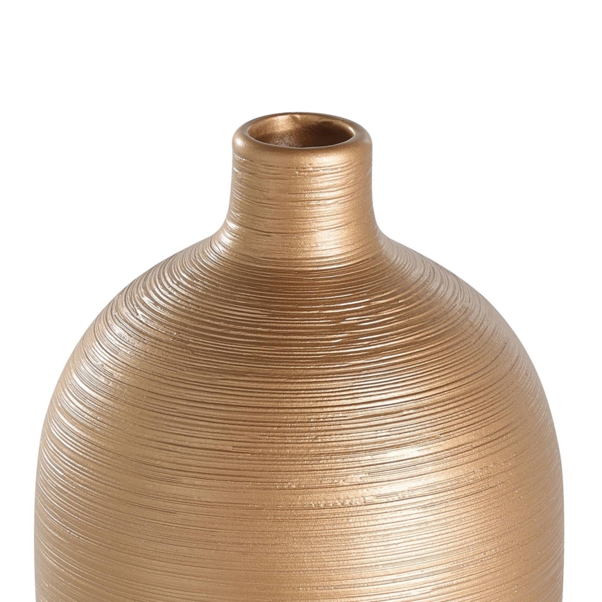 Eglo - Keramična vaza 28x15 cm bela/zlata