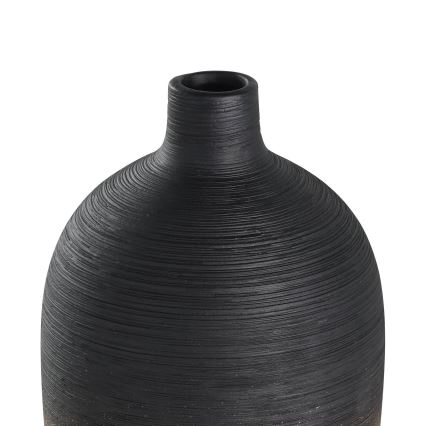 Eglo - Keramična vaza 28x12,5 cm črna/zlata
