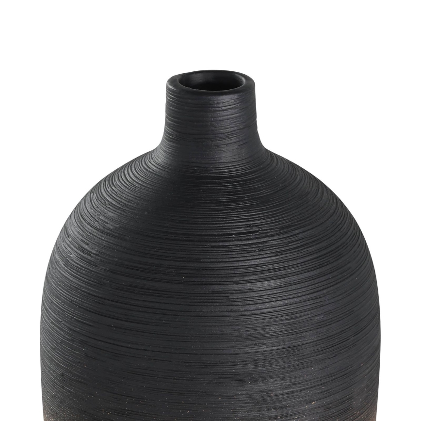 Eglo - Keramična vaza 28x12,5 cm črna/zlata