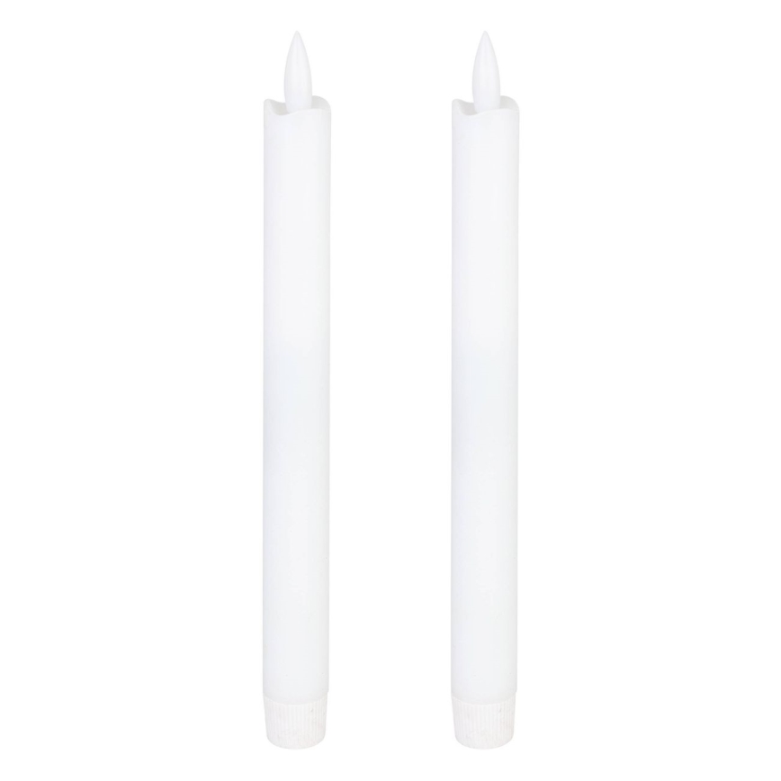 Eglo - SET 2x LED Sveča LED/1xAAA 24,5 cm bela