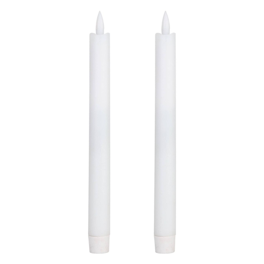 Eglo - SET 2x LED Sveča LED/1xAAA 24,5 cm bela