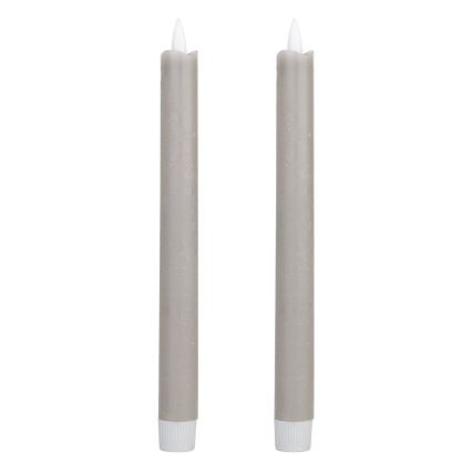 Eglo - SET 2x LED Sveča LED/1xAAA 24,5 cm siva