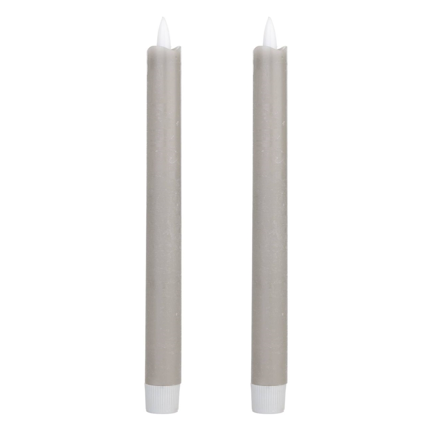 Eglo - SET 2x LED Sveča LED/1xAAA 24,5 cm siva