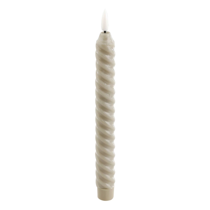 Eglo - SET 2x LED Sveča LED/1xAAA 24,5 cm bež