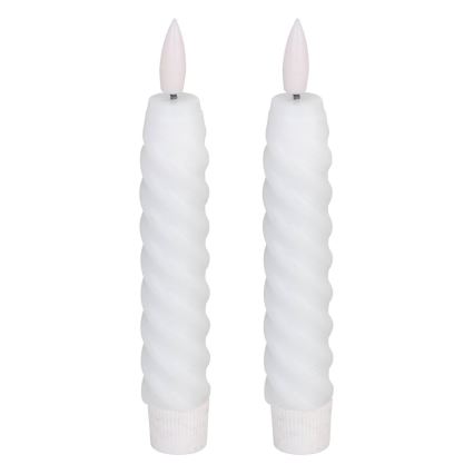 Eglo - SET 2x LED Sveča LED/1xAAA 15 cm bela