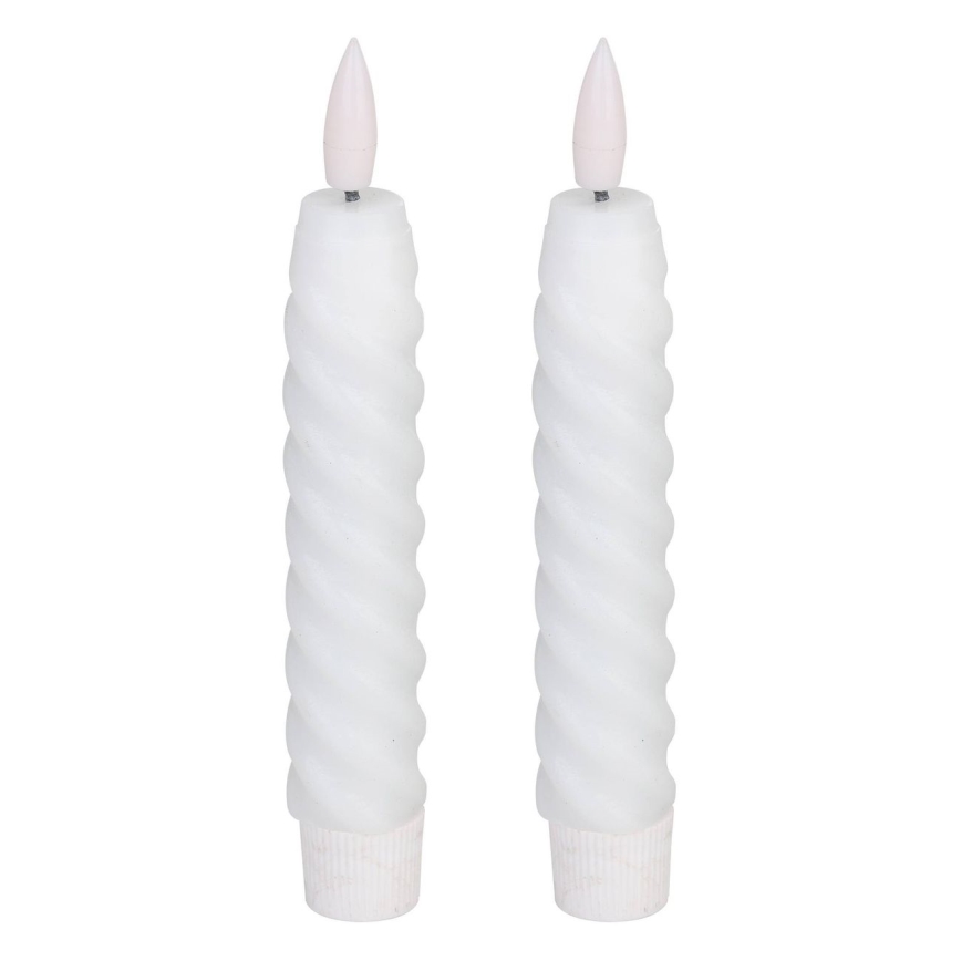 Eglo - SET 2x LED Sveča LED/1xAAA 15 cm bela