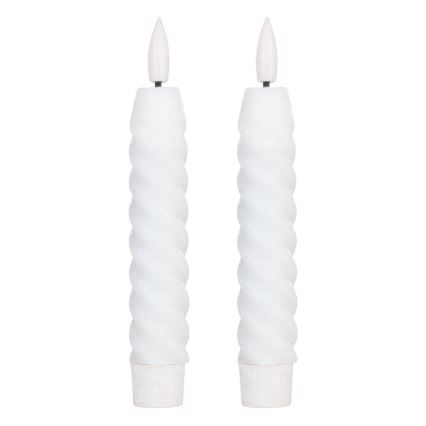 Eglo - SET 2x LED Sveča LED/1xAAA 15 cm bela