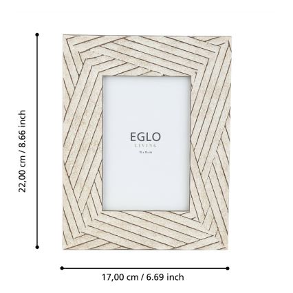 Eglo - Foto okvirček 10x15 cm bež