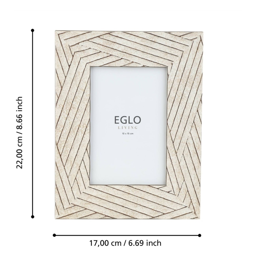 Eglo - Foto okvirček 10x15 cm bež