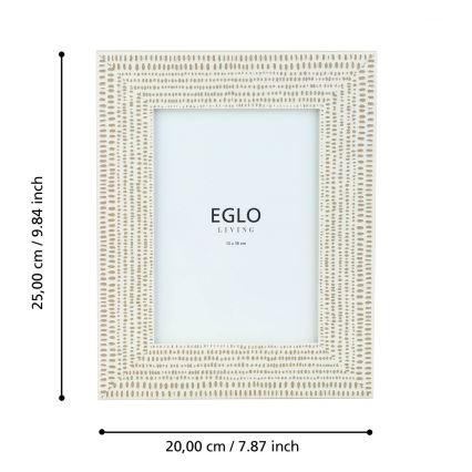 Eglo - Foto okvirček 13x18 cm krem barva