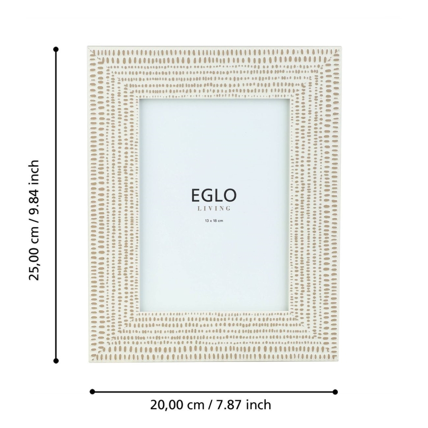 Eglo - Foto okvirček 13x18 cm krem barva