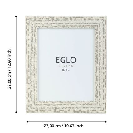 Eglo - Foto okvirček 20x25 cm krem barva