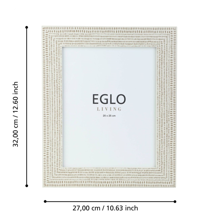 Eglo - Foto okvirček 20x25 cm krem barva