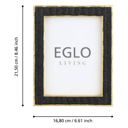 Eglo - Foto okvirček 13x18 cm črna/zlata