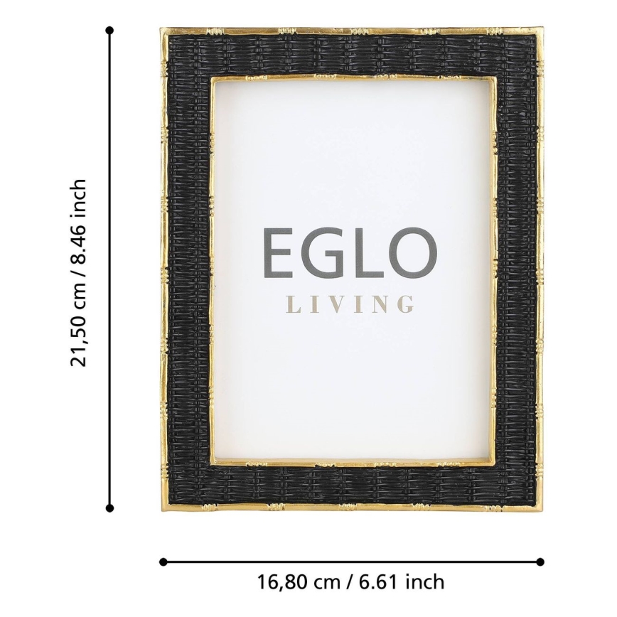Eglo - Foto okvirček 13x18 cm črna/zlata