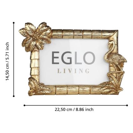 Eglo - Foto okvirček 10x15 cm zlata
