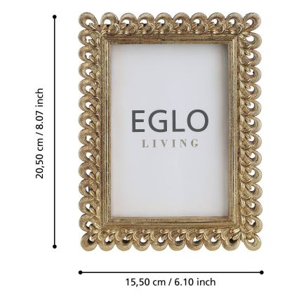 Eglo - Foto okvirček 10x15 cm zlata