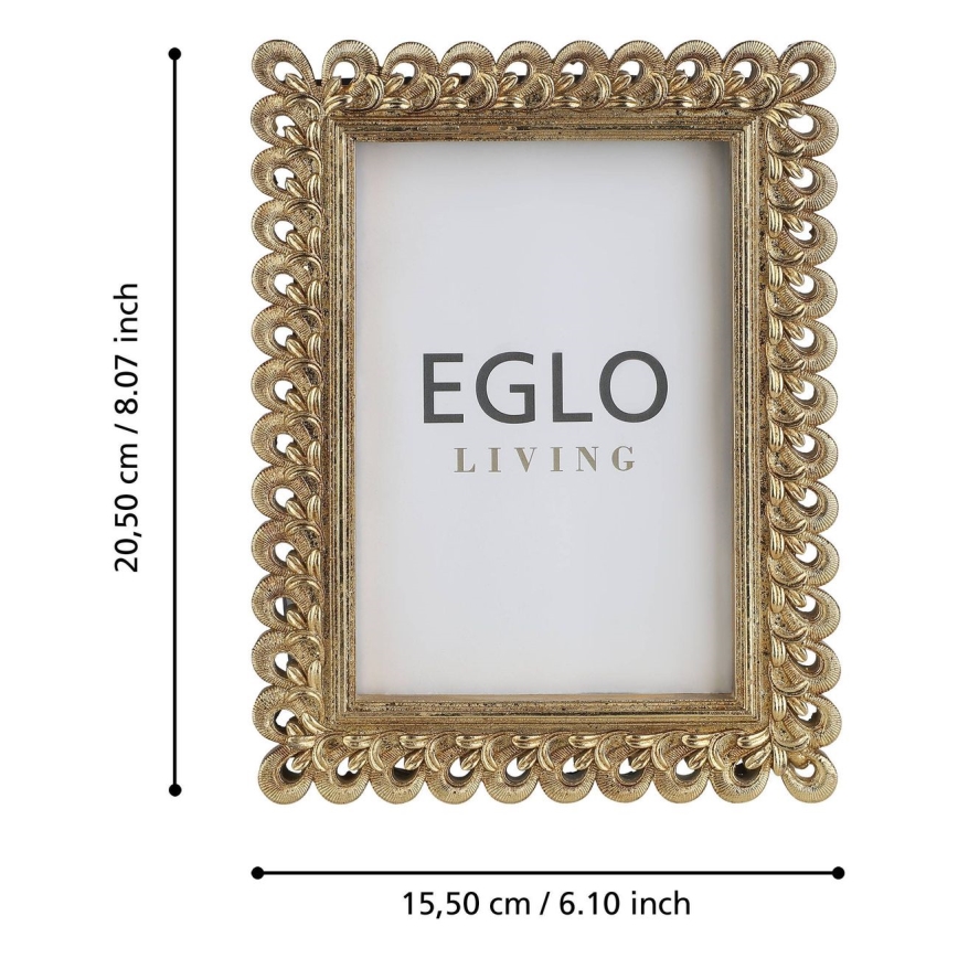 Eglo - Foto okvirček 10x15 cm zlata