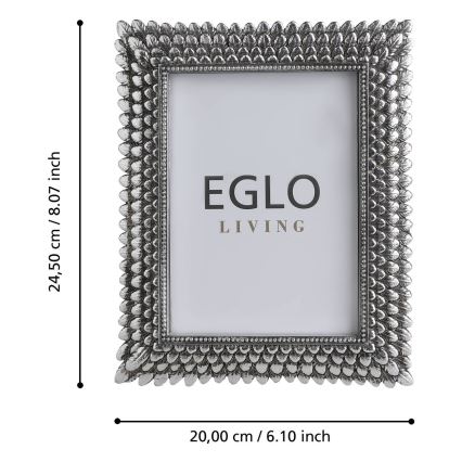 Eglo - Foto okvirček 13x18 cm srebrna