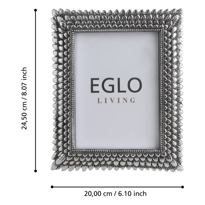 Eglo - Foto okvirček 13x18 cm srebrna