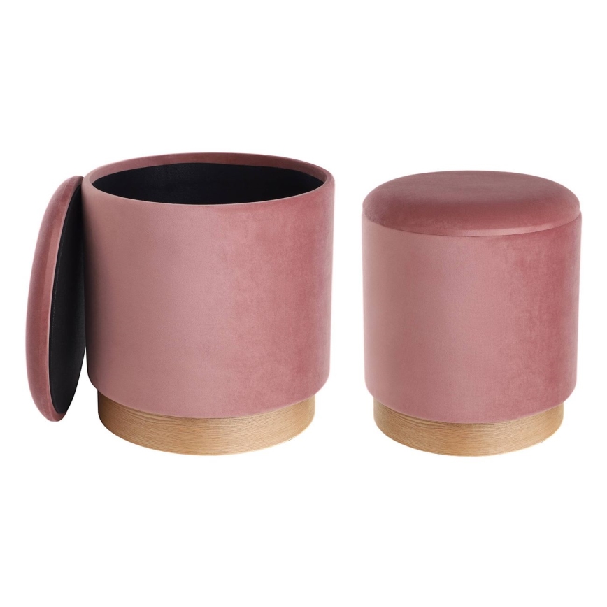 Eglo - SET 2x Tabure pr. 30,5/37 cm roza