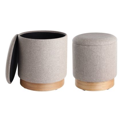 Eglo - SET 2x Tabure pr. 30,5/37 cm rjava