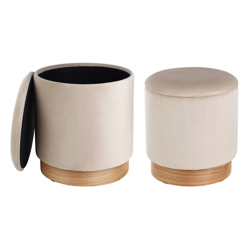 Eglo - SET 2x Tabure pr. 30,5/37 cm bež