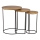 Eglo 424053 - KOMPLET 3 stranskih mizic TOWADA, rjava/črna