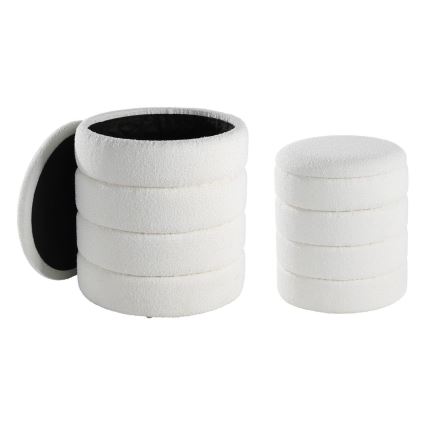 Eglo - SET 2x Tabure pr. 33,5/40 cm bela