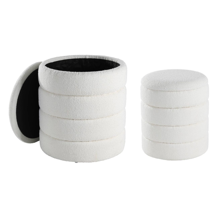 Eglo - SET 2x Tabure pr. 33,5/40 cm bela