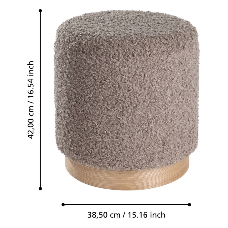 Eglo - SET 2x Tabure pr. 31,5/38,5 cm rjava