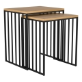 Eglo 424143 - Komplet 2x stranska mizica TOZAWA rjava/črna