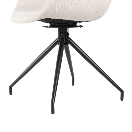 Eglo - Jedilni stol 82x58 cm krem barva/črna