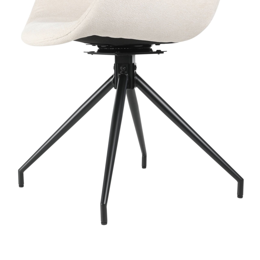 Eglo - Jedilni stol 82x58 cm krem barva/črna