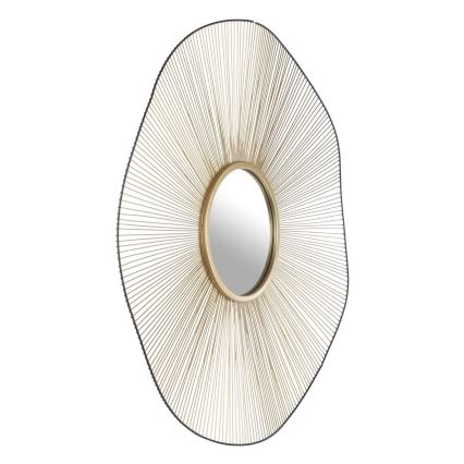 Eglo - Stensko ogledalo pr. 76 cm zlata/črna